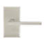 Bravura 839-G1 Delray Passage Lever on Beveled Rectangular   Rose in Satin Nickel
