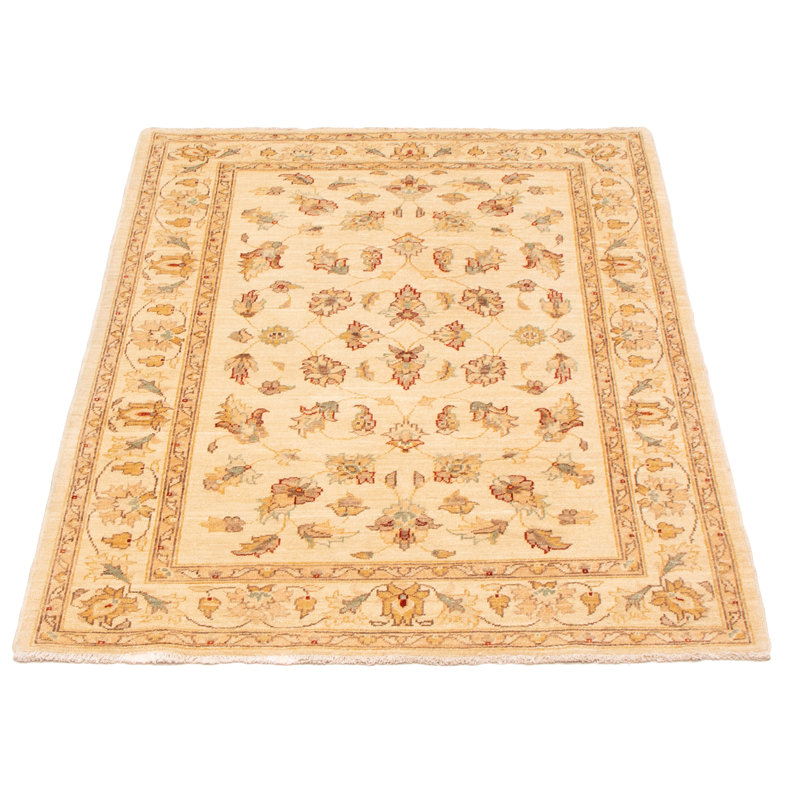 Tapis unique en laine noué à la main de style nouvel âge 4 pi 2 po x 6 pi Paton