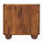Solid Wood Solis Fluted Cabinet,Brown,2-Drawers