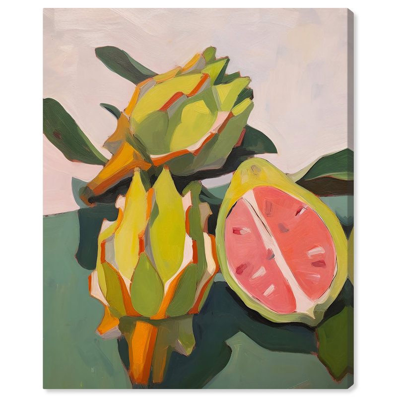 «Food and Cuisine», reproduction d'art moderne et contemporaine sur toile verte, H 20 po x l 16 po x P 0,8 po