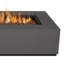 Aegean 75" Asymmetrical Rectangle Steel Propane or Natural Gas Fire Pit Table in Black by Real Flame-525711856
