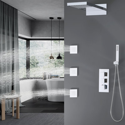 Complete Shower System with Rough-in Valve