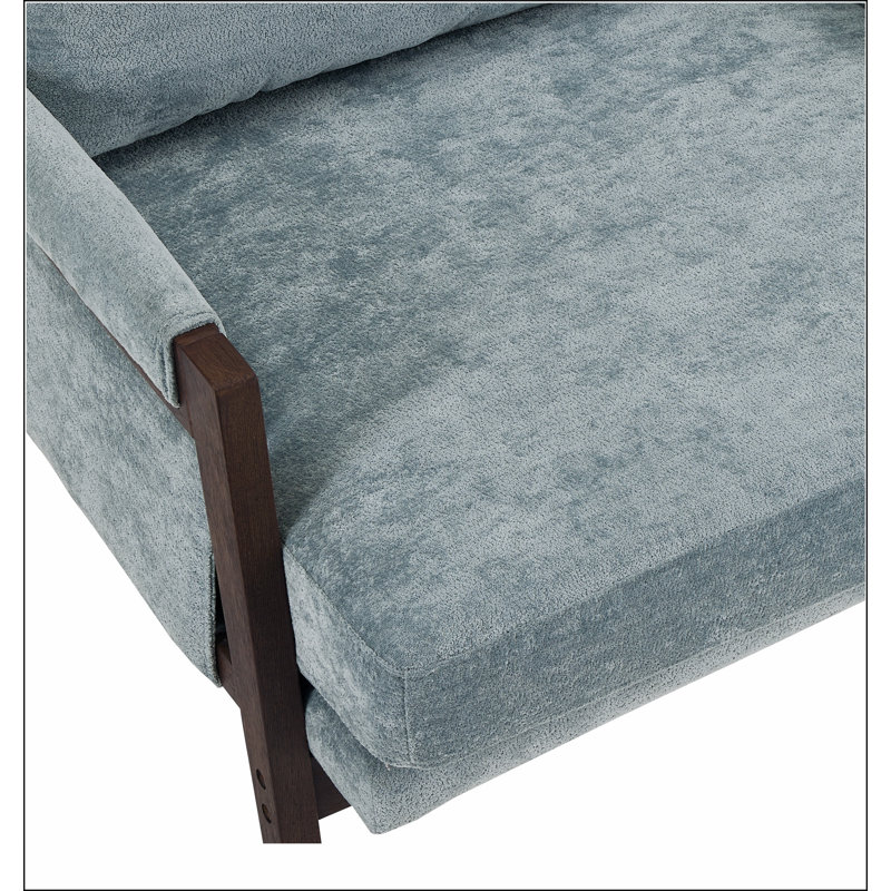 Fauteuil Mid-Century, Bleu