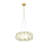 Transitional 98-Light Gold Stainless Steel LED Chandelier 