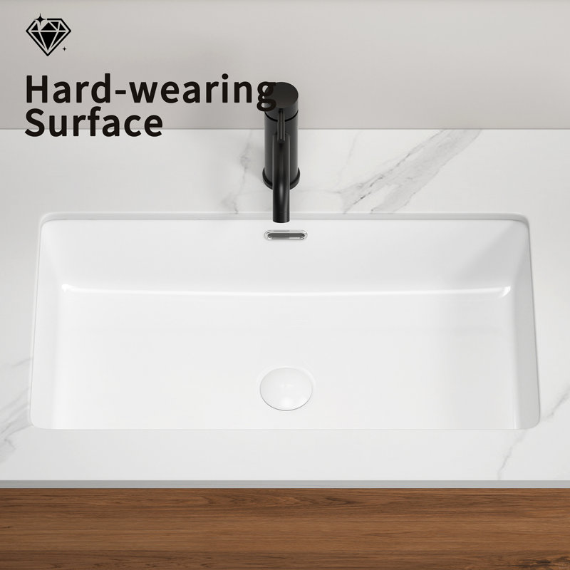 Undermount Kitchen Sink 28 Inch Fireclay Drop-In Deep