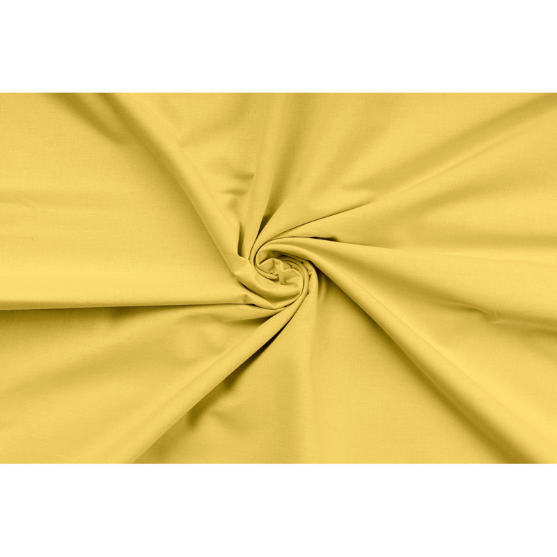 Ensemble de housse de couette Ranforce, Jaune foncé, Twin Duvet Cover + 1 Pillowcase