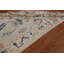 Tapis de couloir beige / bleu en laine noué à la main 4 pi x 9 pi 3 po Floral