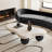 47 Inch Cloud Shaped Coffee Table With 3 Ball Legs-568610395-568610391