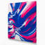 Abstrait couleur champ 52, art mural sur toile bleue-413861658