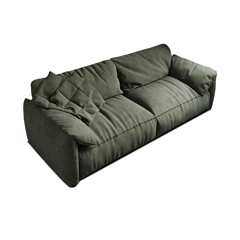 Causeuse-coussin modulaire en polyester vert, Vert