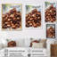 Aliments, grains de café torréfiés I, reproduction d'art sur toile-91160204-91160203