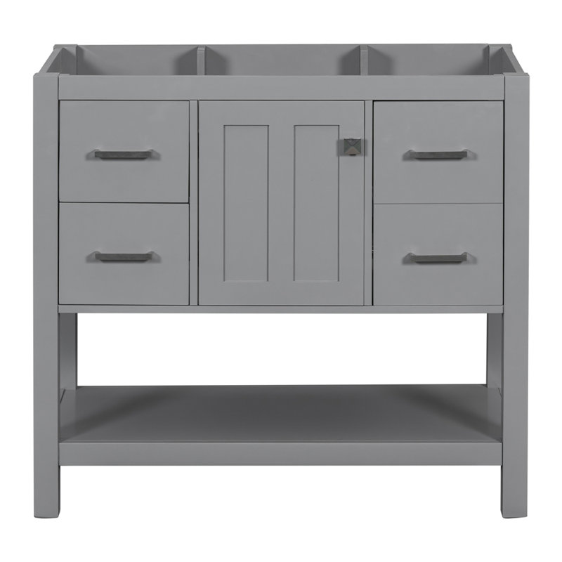 Base de meuble-lavabo simple Elayjah 36, Gris