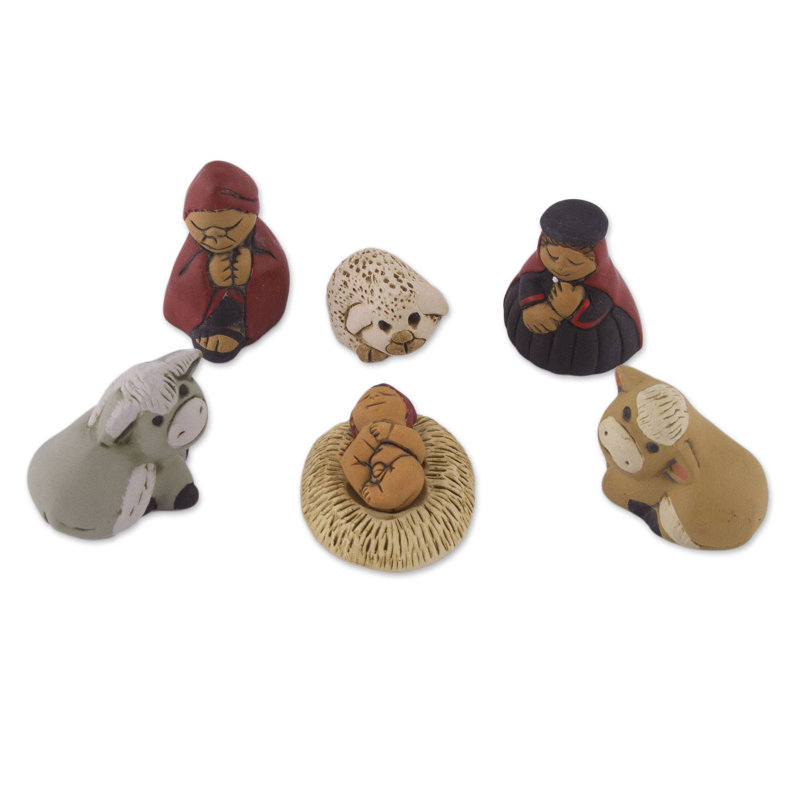 Ensemble de crèche de noël 7 pièces méditation