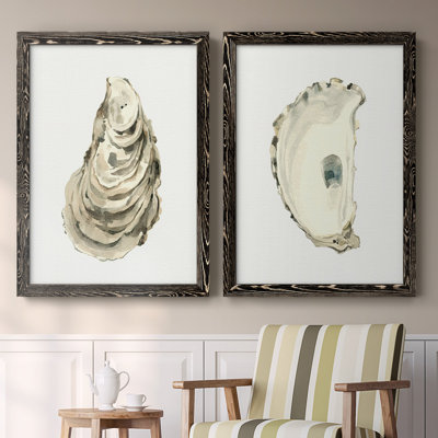 " Neutral Oyster Study I " 2 - Pieces