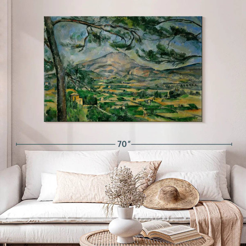 Alvord Montagne Sainte-Victoire avec grand pin, H 34 po x l 51 po