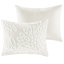 Ensemble d'édredon en chenille de coton 3 pièces pour lit très grand / très grand lit-125396361-125396363