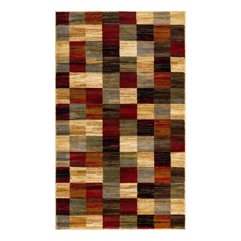 Tapis abstrait Adetomiwa, Rectangle 3 pi 1 po x 5 pi 3 po