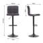 Upholstered Counter Stool with Solid Wood Frame
