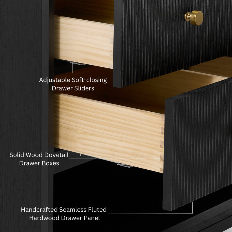Momo 36" Freestanding Standard Single Bathroom Vanity with Top, 36", Black Oak