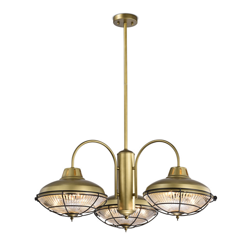 Blocton 3 - Light Geometric Chandelier