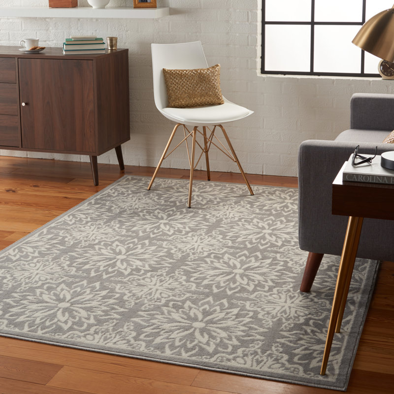 Floral Area Rug, Rectangle 122 x 183cm