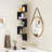 Sorbus 5-Tier Zig Zag Floating Corner Wall Bookshelf Unit - (40" Tall) for Living Room, Bedroom, Office, & More - Space-Saving Storage Solution, Black-115664513