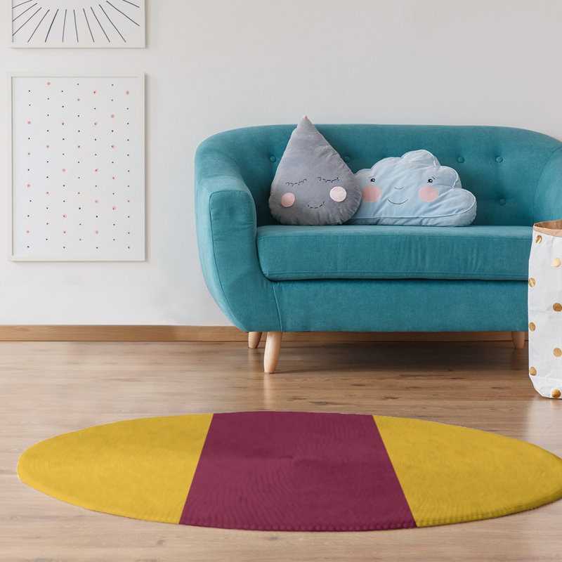 Chenille Indoor Rug, Round 5'