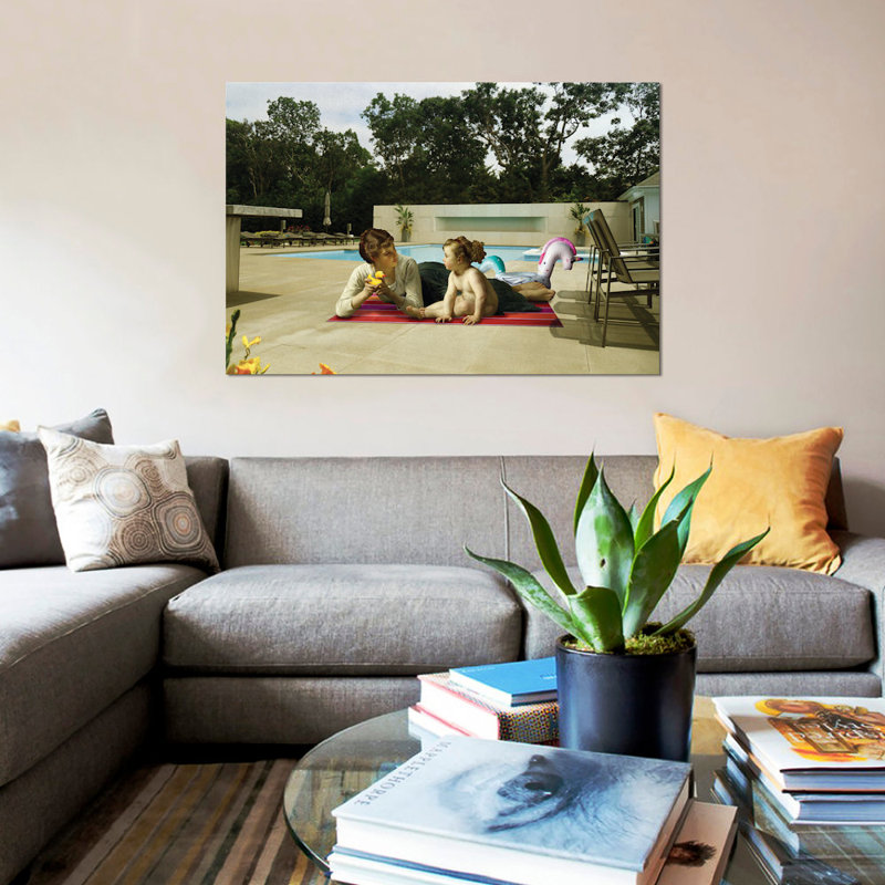 « pool », photographie sur toile, H 8 po x l 12 po x P 0,75 po, Toile tendue, Pas de tapis