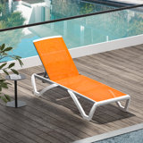Colerain Outdoor Metal Chaise Lounge with Adjustable Positions