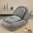 Human Dog Bed Lazy Sofa Couch, 5 Adjustable Positions for Sit Sleep and Fold, Space Saving Design, Gray-386087307