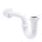 LA-Style Pedestal Sink Kit with P-Trap, Supply Lines, Flanges and Cross Handle Angle Stops-37193202