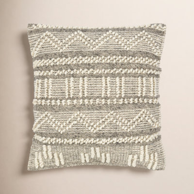 Reni Geometric Wool Throw Pillow