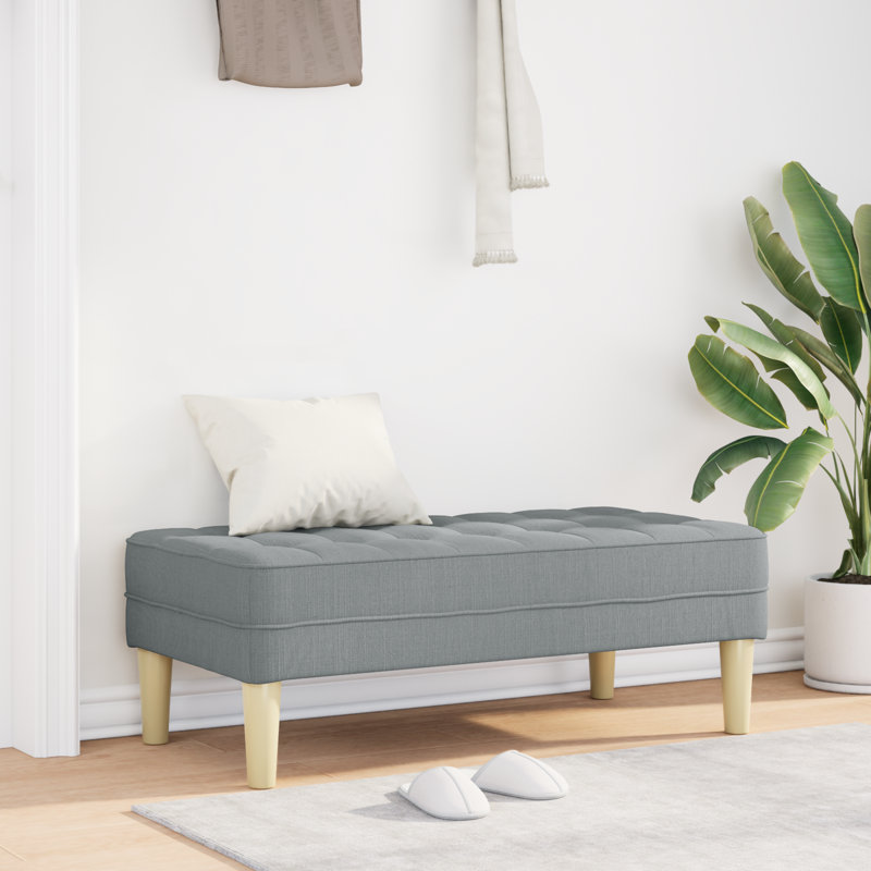 Fabric Bench, Light Grey