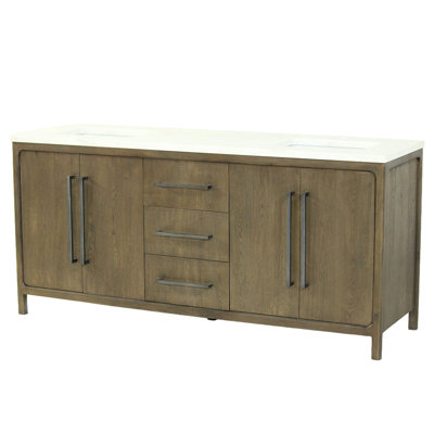 Freestanding Standard With Solid Wood Top