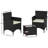 Ferrie Rattan 2 - Person Seating Group with Cushions-68314464