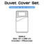 Ultra-Soft Microfiber Plain Duvet Cover Set with Matching Pillowcases - Everyday Bedding-120238613-120238626