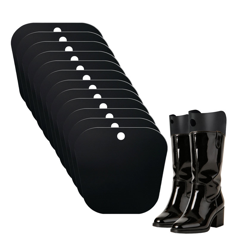  6pair (12sheets) 10in Boot Shaper Form Inserts Boots Support For Boot Black