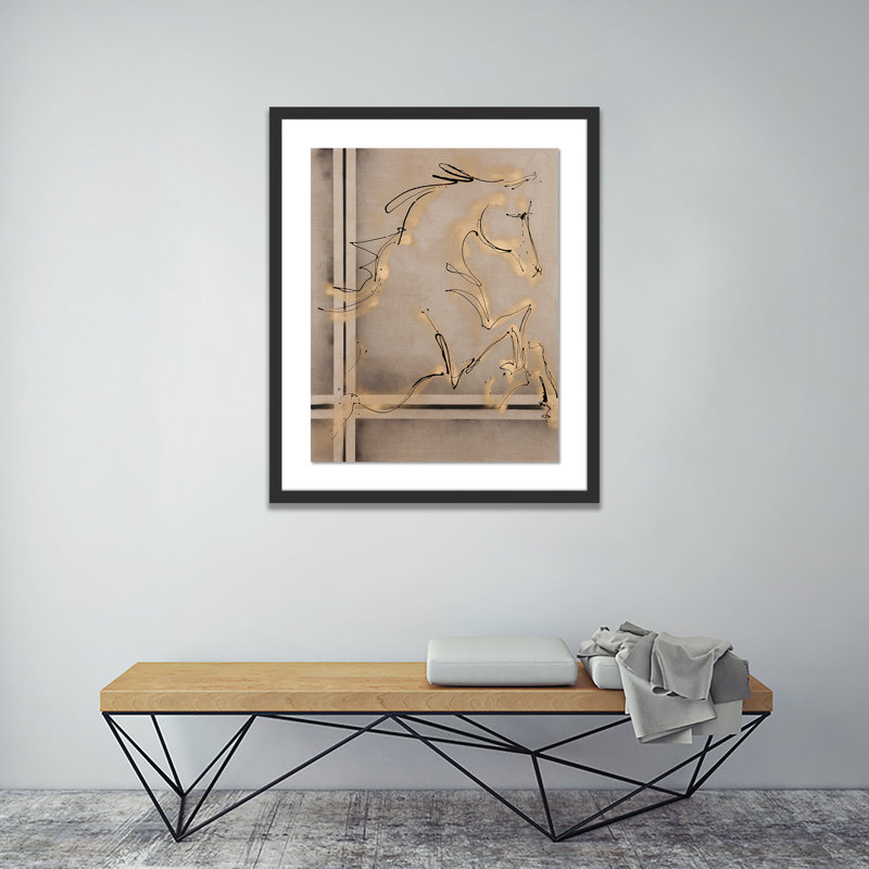 Greeting I Print by Donna Bernstein, Black, 24" H x 20" W x 1.5" D