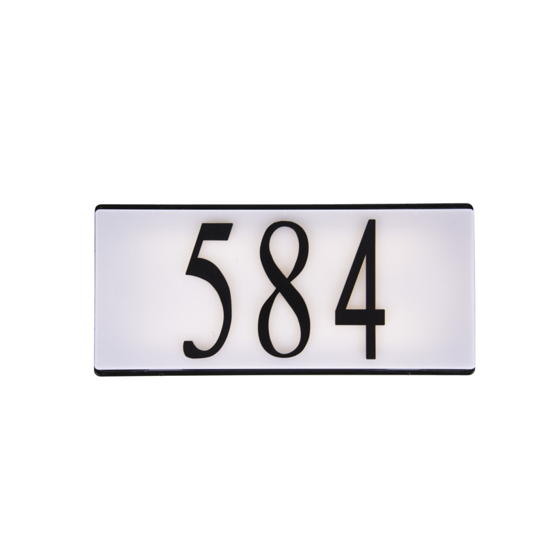 5.25'' H Plastic House Number