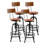 Industrial Bar Stool-Adjustable Swivel Round Wood Metal Kitchen Stool-26-32 Inch-Rustic Farmhouse-Counter Height Extra Tall Bar Height Stool-Arc-Shaped Backrest,Welded-868103239-825758791