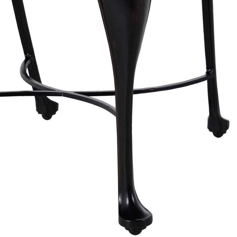 Provance Patio Dining Side Chair with Cushion, Ancient Earth, No Welt, Linen Chambray