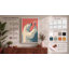 Polar Bear with Bloom Modern - Wrapped Canvas-1800478951-1800478957