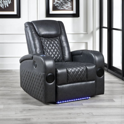 Fauteuil inclinable électrique Liza, Bluetooth, similicuir