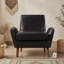 Chaise d'appoint rembourrée avec accoudoirs roulés-1060416593