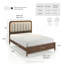 Ensemble de chambre à coucher 4 pièces avec tête de lit à lumière chaude Casillas-129226089-129226092
