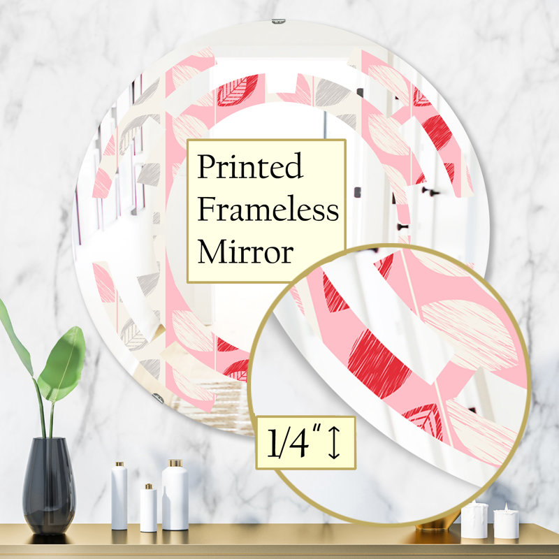 Miroir mural Botanical Design I Space, H 31,5 po x l po