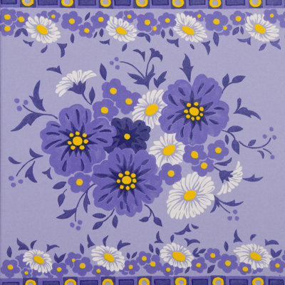 6'' x 6'' Hand Painted Ceramic Decorative Accent Tile