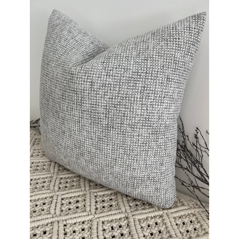 Abstract Grey Square Cushion Cover