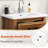 Bathroom Vanity with 3 Drawers & Ceramic Sink – Modern Freestanding Cabinet, Tip-Out Drawer
