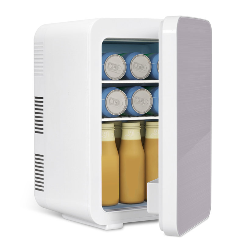 PULUOMIS Mini Fridge 10m³ L Mini Fridge with Freezer, Purple
